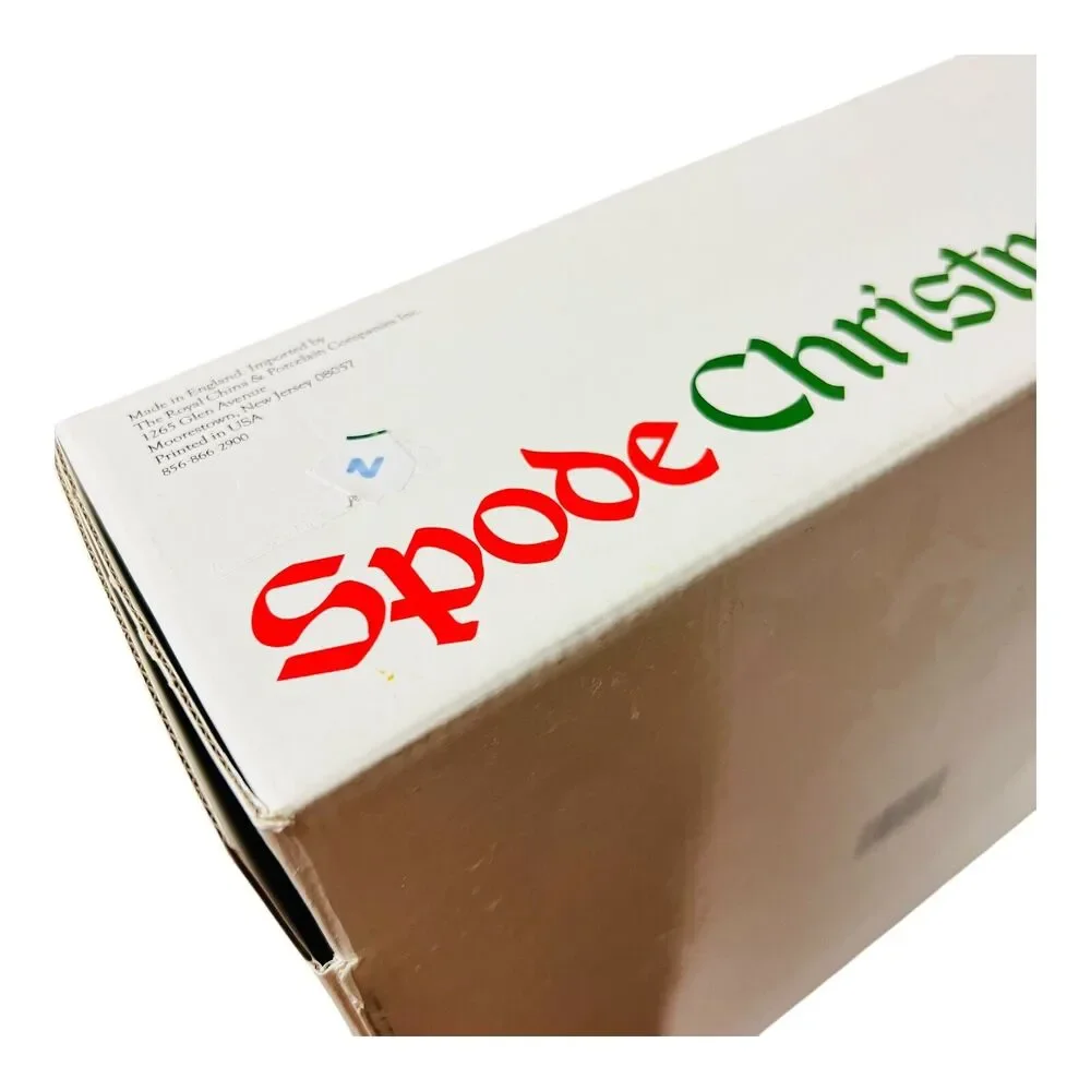 Spode Christmas Tree Stoneware 3 Pc Set Dinner‎ Saucer Plate Bowl NO MUG Box